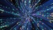 © MIMSHAD - Vibrant streams of light create an abstract visual effect representing energy and movement in a colorful digital space