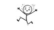 © Rixga - Whimsical Stick Figure Joyfully Leaping with Sparkles and a Grinning Face, Evoking Pure Excitement and Enthusiasm