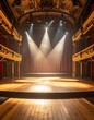 © korek - A grand, ornate theater stage with spotlights