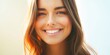© Yevheniiya - Close-up of a beautiful young woman with a bright, healthy smile and sparkling eyes
