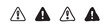 © liubomir118809 - Warning triangle icon set with exclamation mark variations