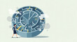 © Digital Arts Pro - Business Strategy Maze – Navigating complex decisions and organizational challenges illustration.