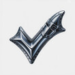 © Mustafa - black and white diamond tick mark icon