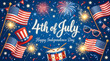 © Farhana Begum Urme - Festive fourth of july celebration with fireworks and patriotic symbols