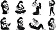 © Mehedi - parenting family care vector graphic bond maternity infant icon baby