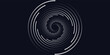 © jennah - Abstract Circular Pattern Vector Background. Round Colorful Arcs Spiral Backdrop. Moving Circles. 3D Tunnel Depth Effect. Vector Illustration. Radial Speed Lines