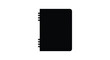 © MIRAJ02 - Spiral bound notebook isolated on a white background silhouette high quality professional