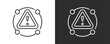 © saedesignn - Crisis Recovery Icon Set Vector Collection Isolated In Black And White