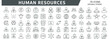 © Rayhan - Set of 70 human resources icons for talent management, team building, and HR processes.