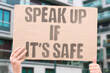 © AndriiKoval - 'Speak Up If It's Safe' Workplaces lacking psychological safety see honest reporting replaced by strategic silence. SAFE. SPEAK. PSYCHOLOGIC. REPLACE. STRATEGIC.
