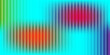 © Arga - Vibrant abstract background featuring vertical thin stripes with a dynamic mesh gradient transitioning between bright cyan, glowing orange, and deep magenta tones.