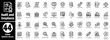 © Hafiz - Audit and compliance icons collection set line editable stocks including regulatory update audit trail, policy adherence, data privacy certification status, and compliance.
