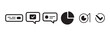 © MST - Communication icons chat message and pie chart.