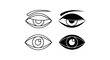 © dikifajarfadilah - stylized eye icons line art and silhouette simple graphic design for vision