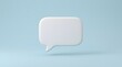 © MdMahin - Minimal empty dialogue shape with smooth finish on blue background
