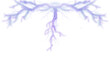 © Олег - Intense purple lightning strike overlay with branching arcs and vibrant plasma effect on a transparent background, perfect for adding high energy, dramatic electrical effects to videos.