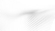 © gd-house - Abstract minimal halftone dot wave pattern with soft flowing curves on white background, subtle geometric motion texture, modern clean digital design composition