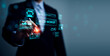 © Sutthiphong - AI co worker collaboration concept with business professional touching virtual interface showing generate, prompt, chat, and automation icons for human and artificial intelligence workflow support
