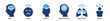 © AhmadTriwahyuutomo - Human emotions icon set. stress, burnout, frustration, overthinking, anxiety. solid style icon collection.