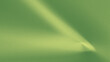 © maskam - Smooth linen or olive green cement-finished wall illuminated by a beam of morning sunlight filtering through a window