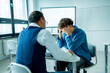 © Halfpoint - Teacher supporting struggling student. Boy confiding in a teacher.
