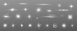 © blagorodez - Light effect. Bright Star. Light explodes on a transparent background. Bright sun.