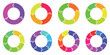 © Anita - Colorful circular puzzle infographic set with 8 vector diagrams, multi-colored round jigsaw charts for business process visualization, segmented cycle diagrams for project management steps