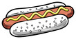 © Андрій О. - Classic Hot Dog with Mustard Topping in a Bun with Sesame Seeds