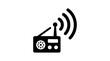 © AKBAR - This 3d vector illustration features a radio antenna icon on a square internet button, representing a wireless technology sign for mobile network communication and web signal connection