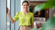 © Alexandr Peers - Real estate agent portrait for property viewing and rental consultation, showing confident hospitality manager greeting buyers in upscale lobby for leasing, relocation and housing service marketing