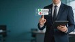 © Benjamin - Businessman selecting approval or reject option on futuristic digital interface decision making in corporate environment technology innovation concept for modern enterprises