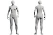 © Mihai Zaharia - Figure model standing in studio grid