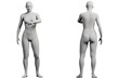 © Mihai Zaharia - Mannequin figure model grid white background