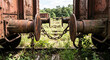 © Bartnikx - Rusty train buffer and chain detail