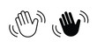 © Hunt - Hello icon editable stroke. Linear and flat icons