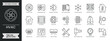 © SomDraw - HVAC outline icon set. Containing air conditioning, ventilation, heating, climate, cooling, temperature, fan, filter, duct, thermostat, home and more. Editable stroke icons pack. Vector illustration