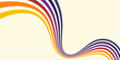 © Arif 02 - Abstract colorful 70s background vector. Vintage retro wallpaper with rainbow stripes and wavy lines. A 1970 color illustration suitable for posters, banners, decorative items and wall art.eps,10