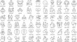 © Meesam - Large set of health wellness and medical outline icons featuring healthcare fitness yoga and medicine symbols for scientific and lifestyle graphics wellness medicine hospital