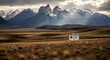 © MD Forhad - Small white house in patagonian landscape with dramatic mountains