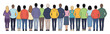 © Maestro - Diverse group of people standing together seen from behind, perfect for themes of community and teamwork