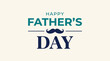 © Cealv - Father's Day Calligraphy and Typography Design with Mustache Graphic on Light Background
