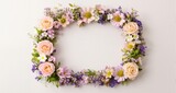 frame with flowers
