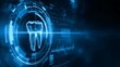 © Ilmi - High-Tech Dental Imaging Scan Concept with Futuristic Visualization in Blue Color Scheme