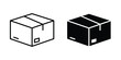© Win - Package icon vector illustration. Editable black icons. EPS 10