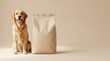 © Cecilia - dog eating copy space and mockup