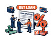 © Svitlana - Loan application approved after handshake and document review by professionals