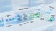 © Coosh448 - Data anonymization shown as a clean futuristic three-dimensional process, enterprise privacy, identity masking and secure information sharing concept for compliance, analytics and responsible digital