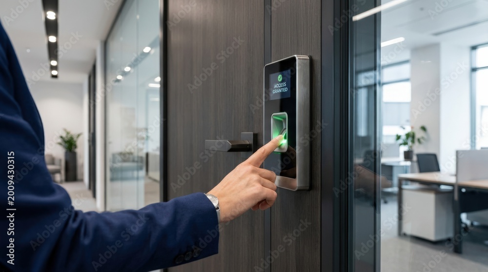 Advanced biometric access control system with digital fingerprint ...