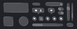 © MdNurul - Glassmorphism UI element and transparent button set. Isolated vector illustration of frosted glass cards, search bars, toggle switches, and social media icons for modern web and app design.