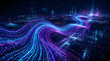 © Sumon - Abstract digital data stream, flowing light particles and fiber optic cables, futuristic technology background representing highspeed internet, information transfer, and cyberspace connectivity